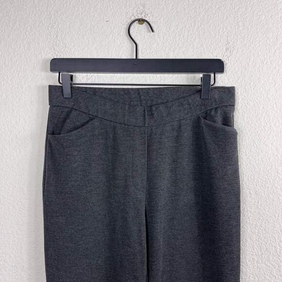 J. Jill Gray Ponte Slim Leg Pants Size Small Pull-On Elastic Waist Stretch - Picture 5 of 9
